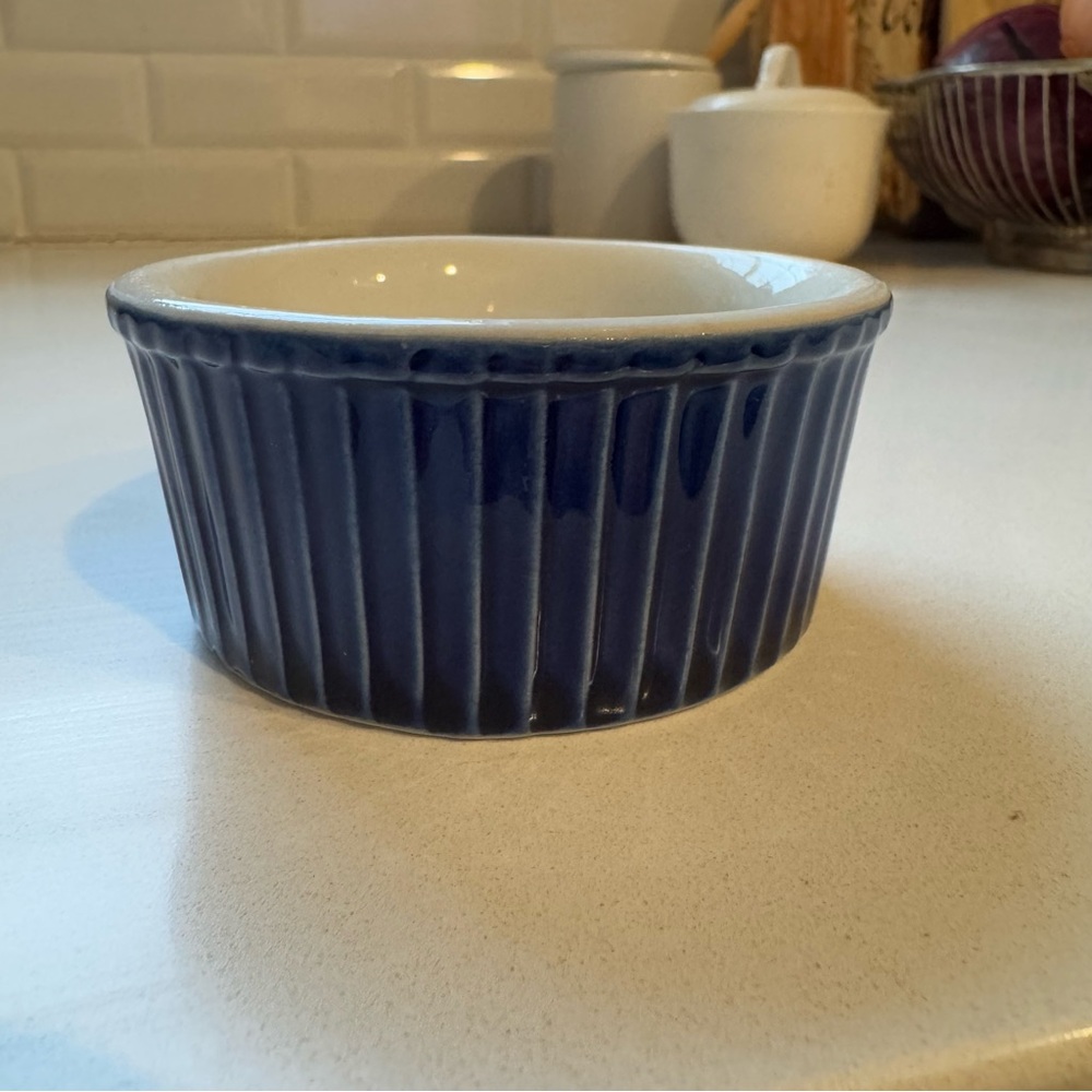 Vintage Hall 834 1/2 USA Small Ceramic Ramekin Custard Dip Dish